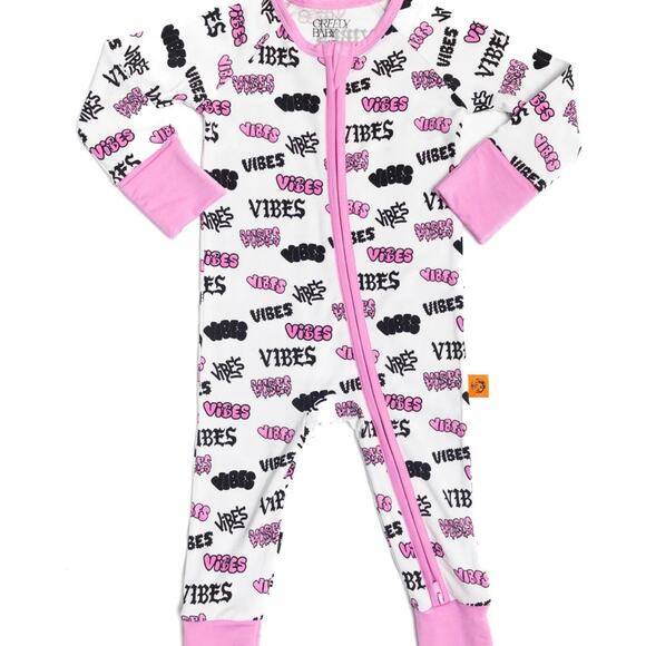 Greedy Baby Vibes Bamboo Sleeper 18-24 months - Picture 1 of 4